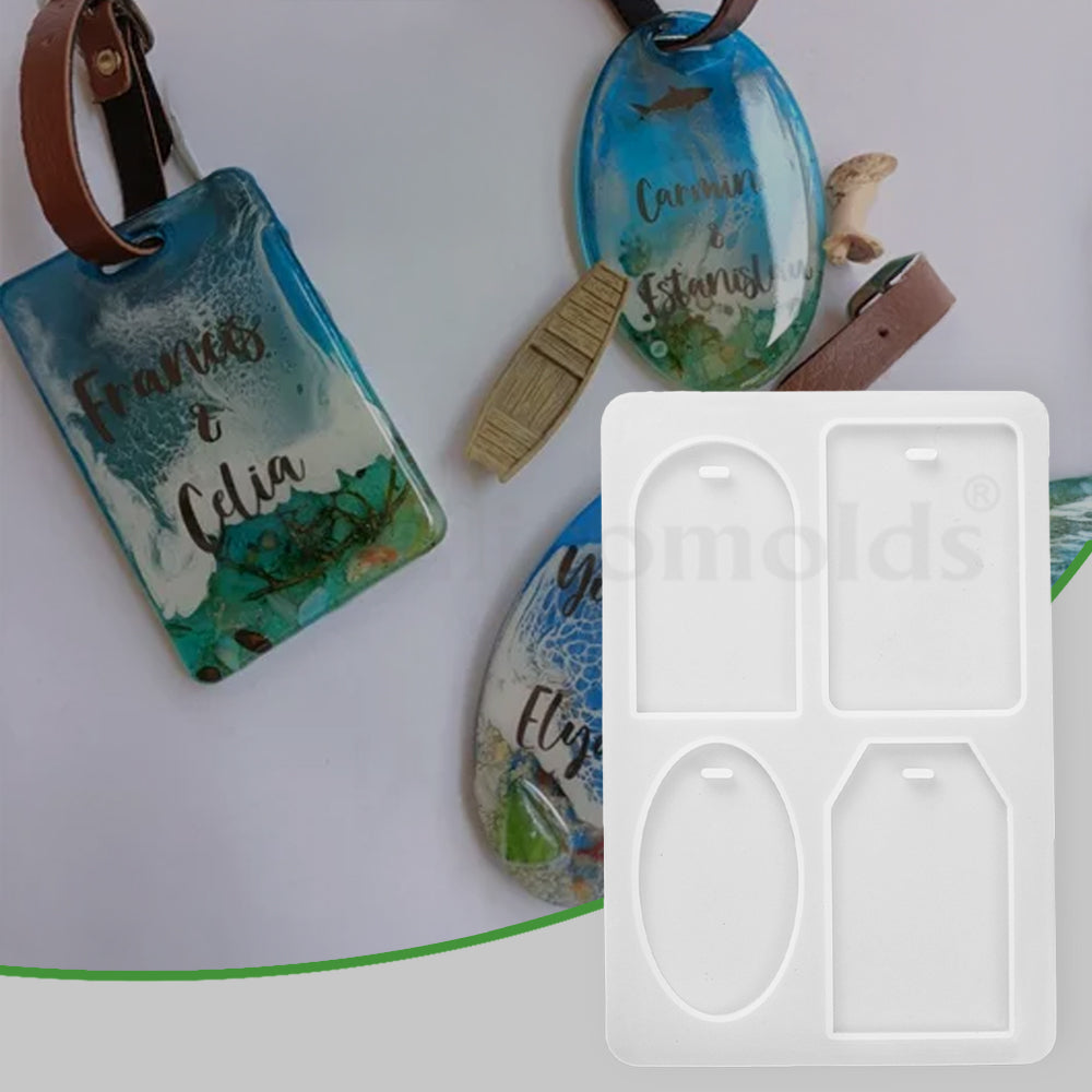SILICOMOLDS-ID CARD & LUGGAGE TAG HOLDER MOULDURP- 316-RM